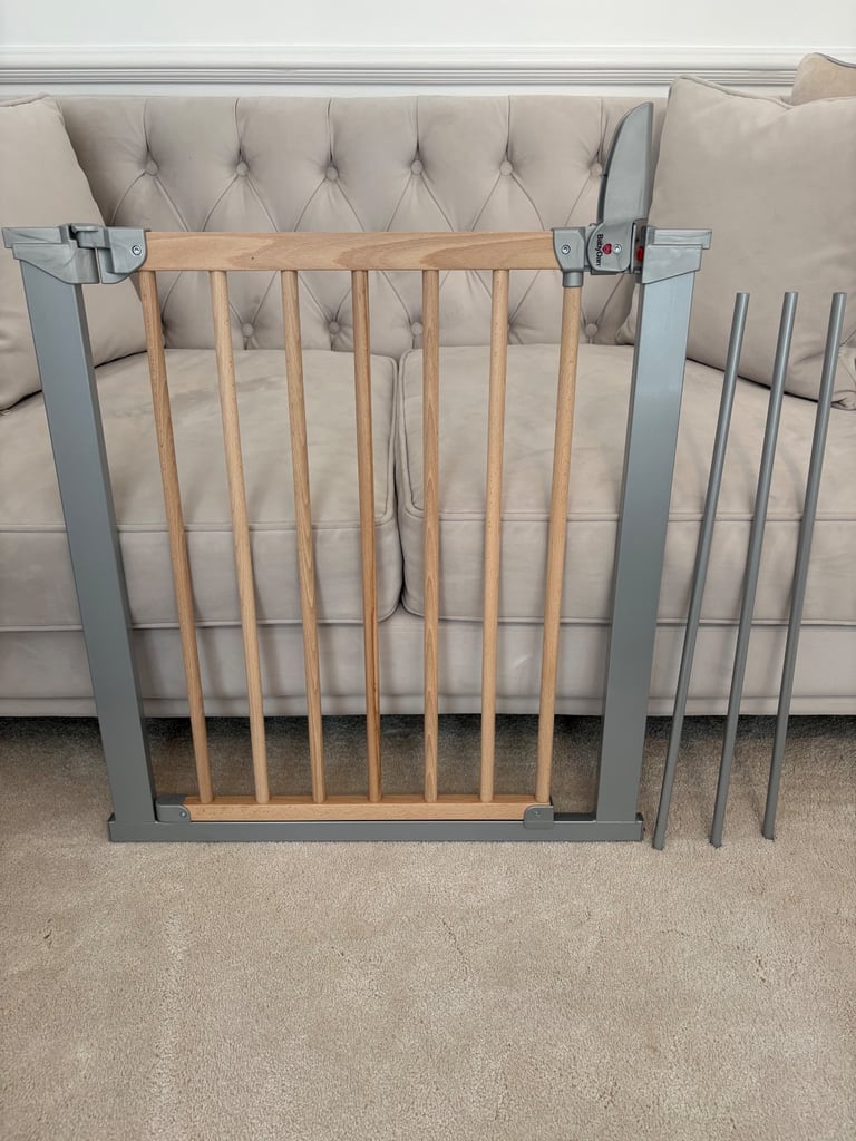 image for BabyDan Wooden Safety Gate – Brand New, Unused (Pick up only London N16 or HA6)