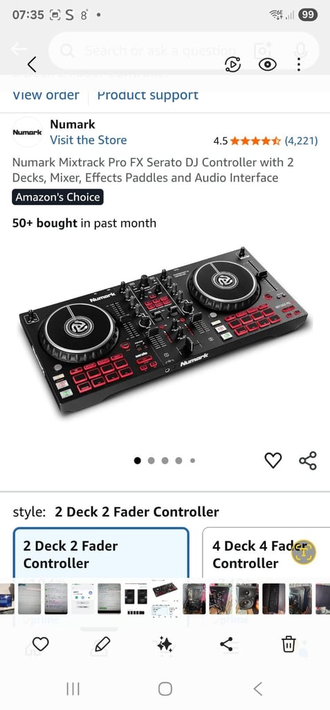 image for Dj set up pc monitor decks headset ans key board 