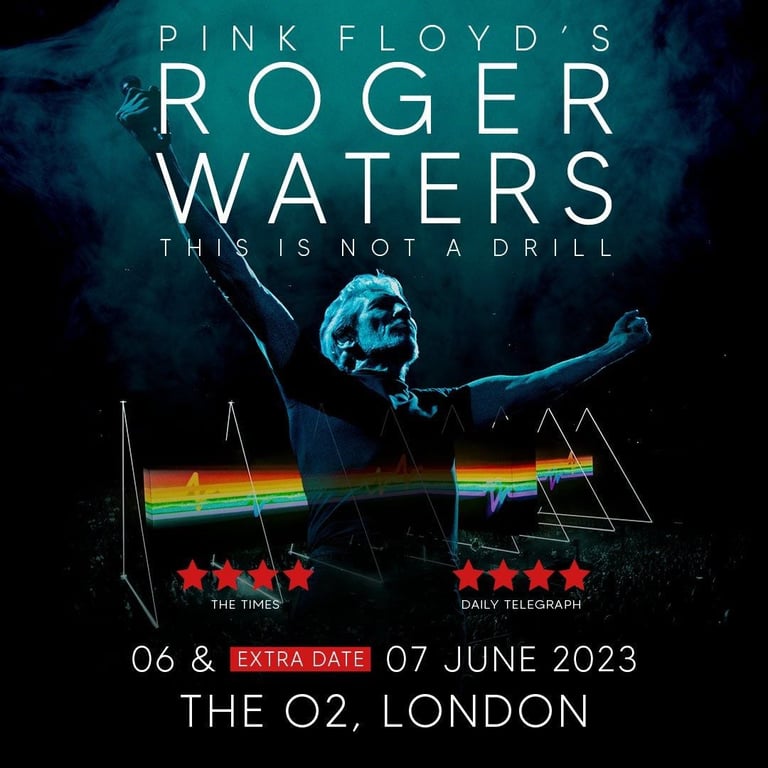 3 x Roger Waters Tickets Wednesday 7th June 