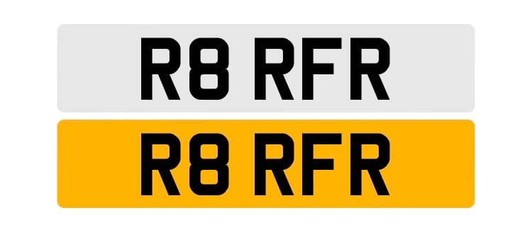 Private Registration R8 RFR