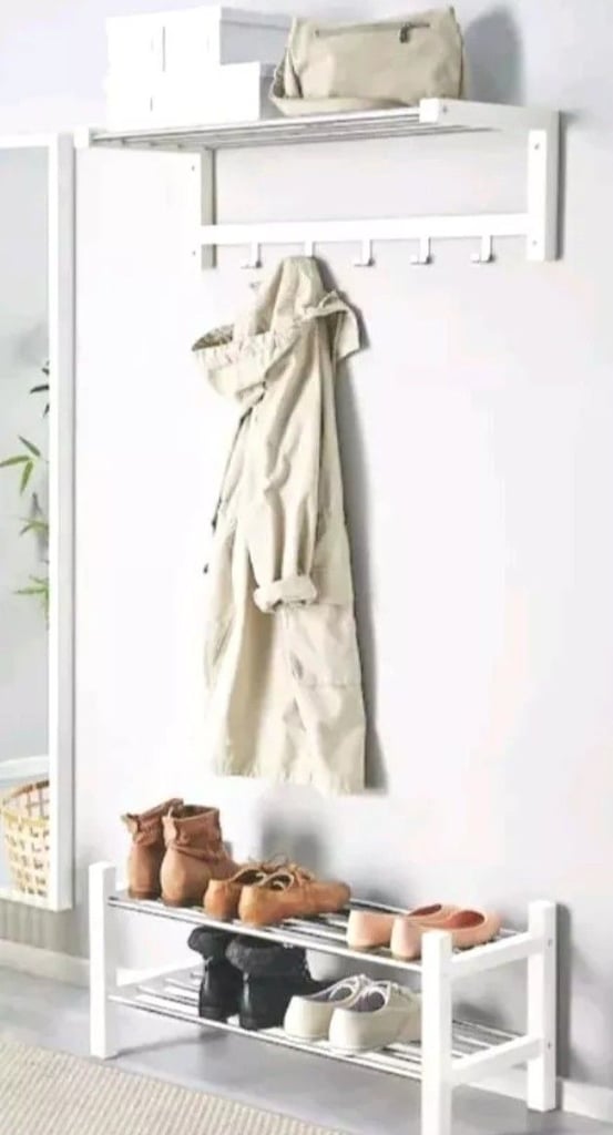 image for IKEA - Hat & Coat (wall mounted) stand (white) 