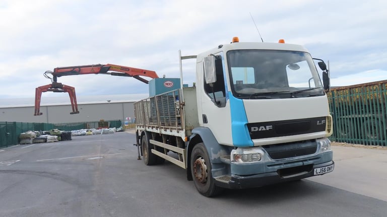 DAF TRUCKS FA LF55.220 MANUAL GEARBOX PALFINGER PK 10000 CRANE 
