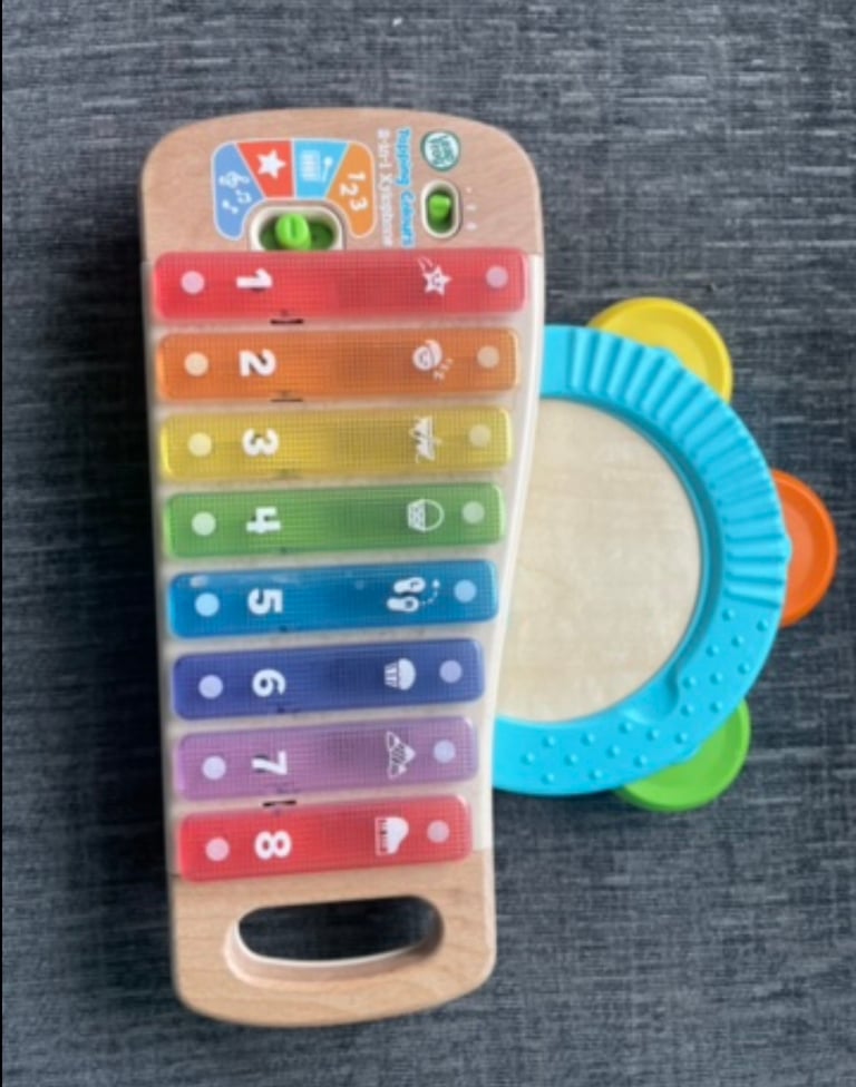 Kids xylophone and tambourine toy