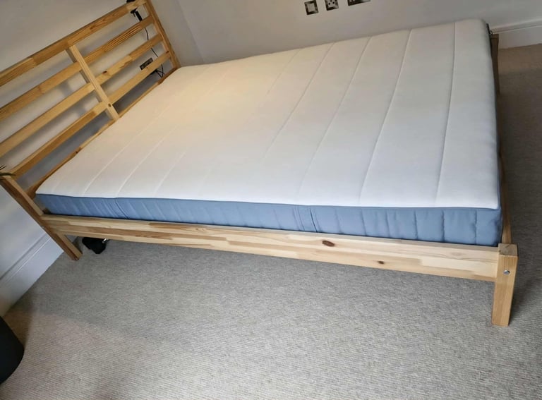 IKEA double bed with mattress 