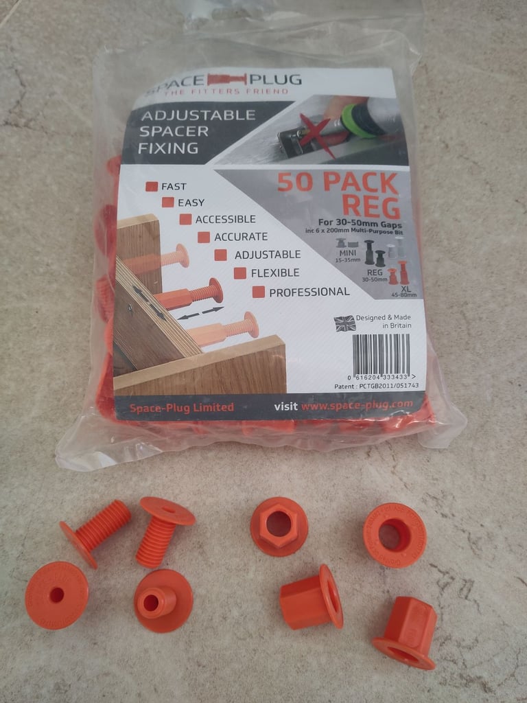 image for Space Plugs kitchen cabinet spacers regular 30-50mm