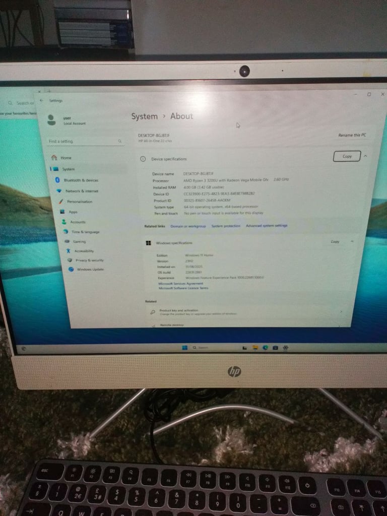 for sale all in one computer with keyboard and mouse £30 