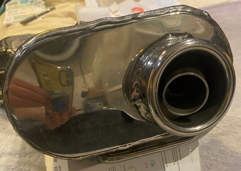 MZ BAGHIRA ORIGINAL EXHAUST CAN/MAN CAVE DECORATION? - REDUCED TO CLEAR