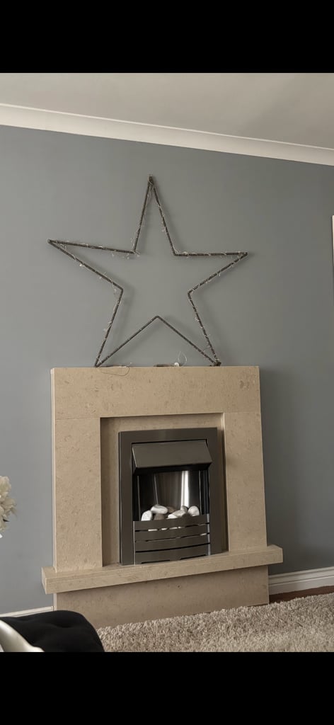 image for Marble fireplace and fire