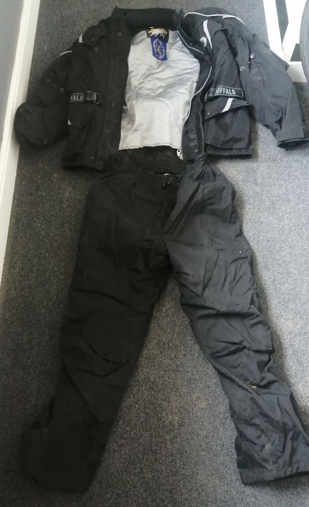 image for Buffalo motorbike jacket and trousers. Medium size. As new. Collect only.