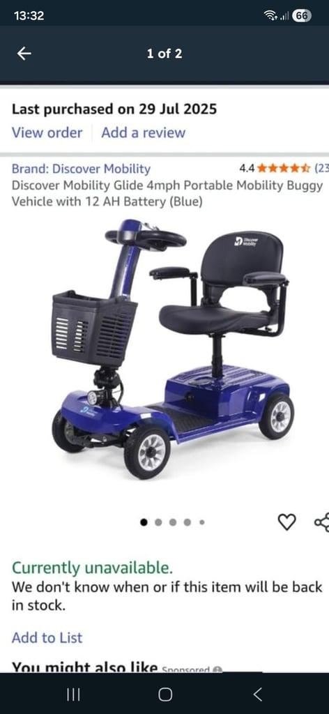image for Mobilty scooter battery operated new