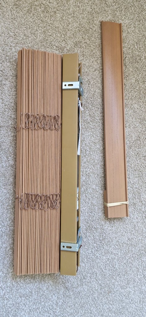 4 sets of Sunwood Branded 50mm slat, Venetian Wooden Blinds, W 60CM X D 135CM