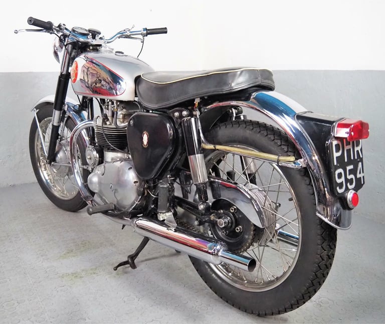 1957 BSA A7 total rebuild stunning ,stainless rims touring Rocket gold star look