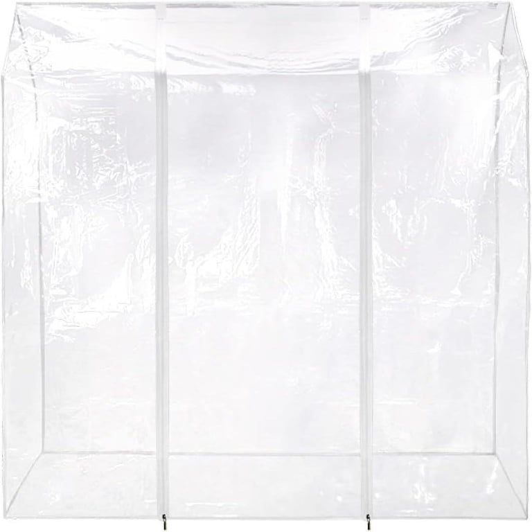 Heavy Duty Metal Clothes/Garment Rail 5ft Long x 5ft High with plastic cover
