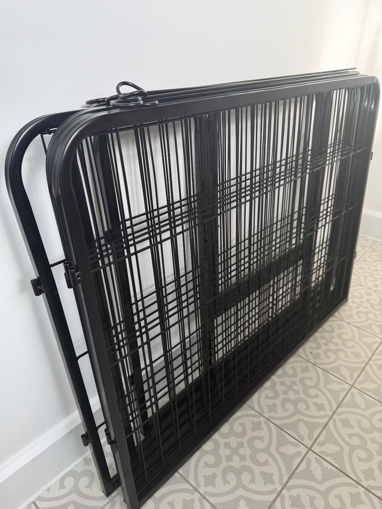 Yaheetech 6 Metal Dog Playpen Panels, 80 × 60Cm black 