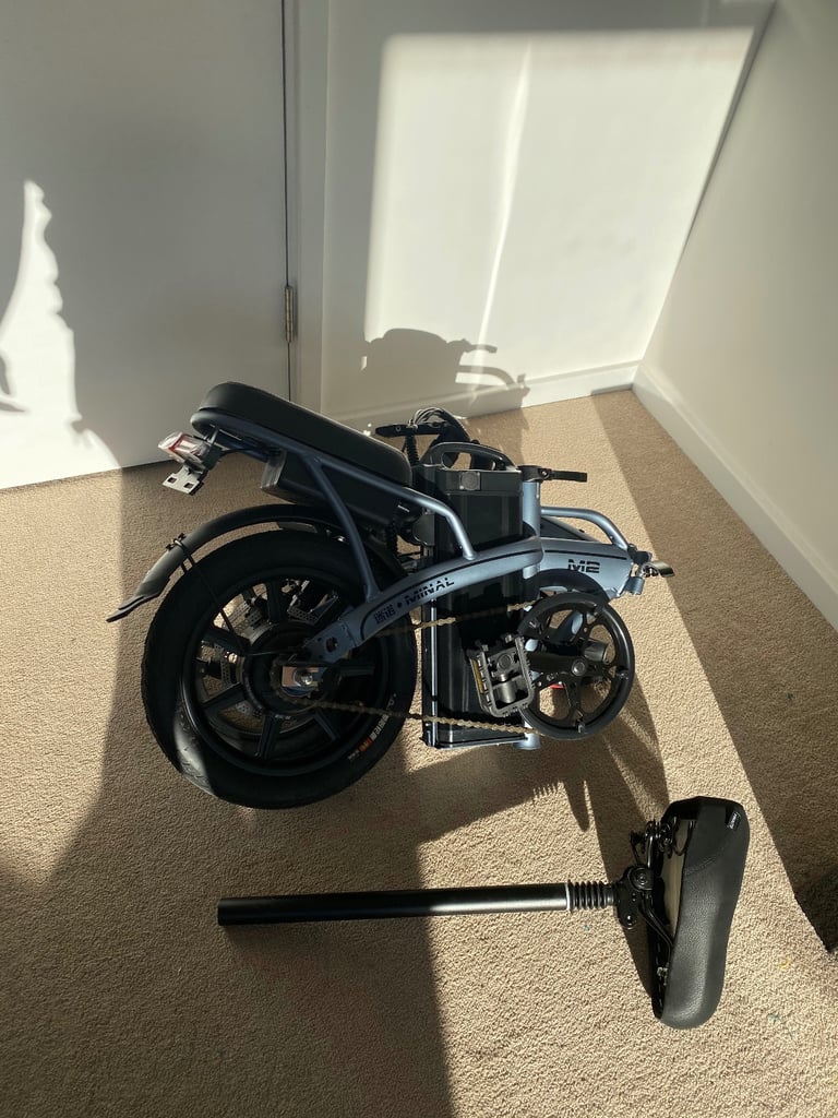 Minal M2 Grey Folding Electric Bike E-Bike 250W Motor 48V 15AH Battery 34km/h New
