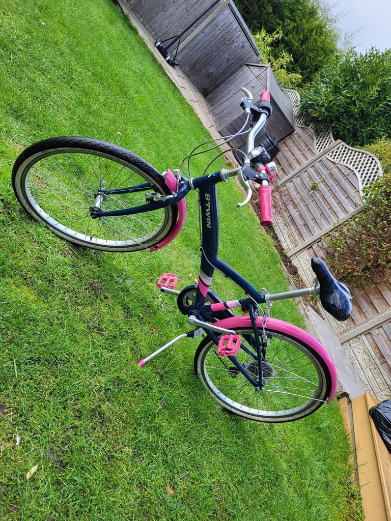 image for BTWIN Girls 9-12 years 24" Hybrid Bike Riverside 500