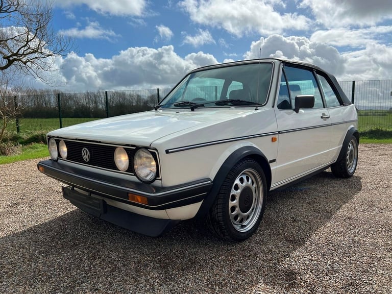  VOLKSWAGEN GOLF 1.8 CONVERTIBLE CABRIOLET * ORIGINAL 1987 WHITE SMALL BUMPER *