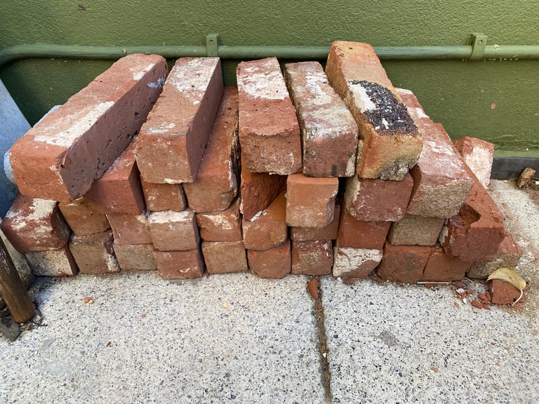 30 red stacker bricks reclaimed 
