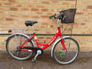 Dawes Ladies Hybrid Bike in good condition with a new front basket, mudguards