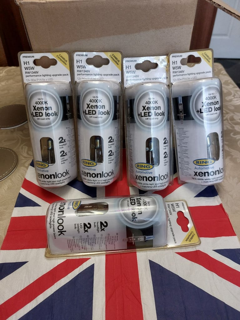 Ring automotive job lot H1 12v 80w 4000k xenon led lookH1