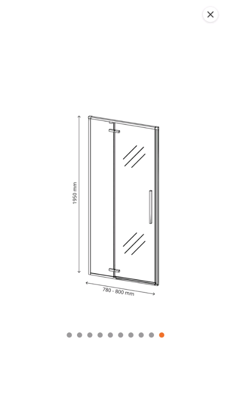 GoodHome Ezili Black Shower Enclosure 