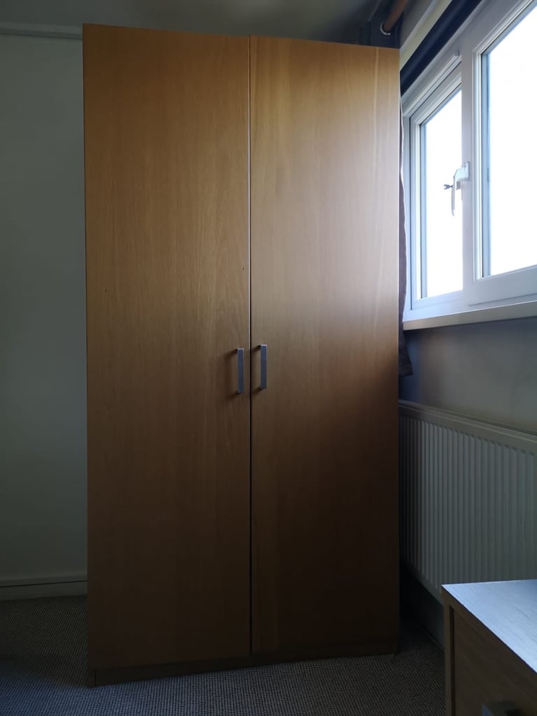 image for IKEA PAX / FORSAND Wardrobe, oak effect, 100x60x201 cm