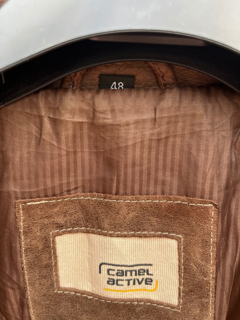 Carmel Active Vintage Leather Jacket Men’s Size L Colour Brown