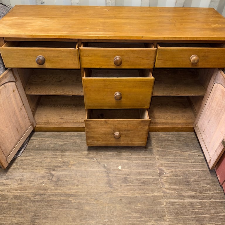 Vintage pine sideboard country cottage look