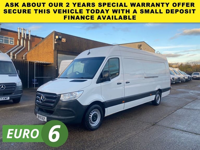2019 19 MERCEDES-BENZ SPRINTER 2.1 314 CDI L4 H2 XLWB H/ROOF 140BHP. EURO 6 ULEZ