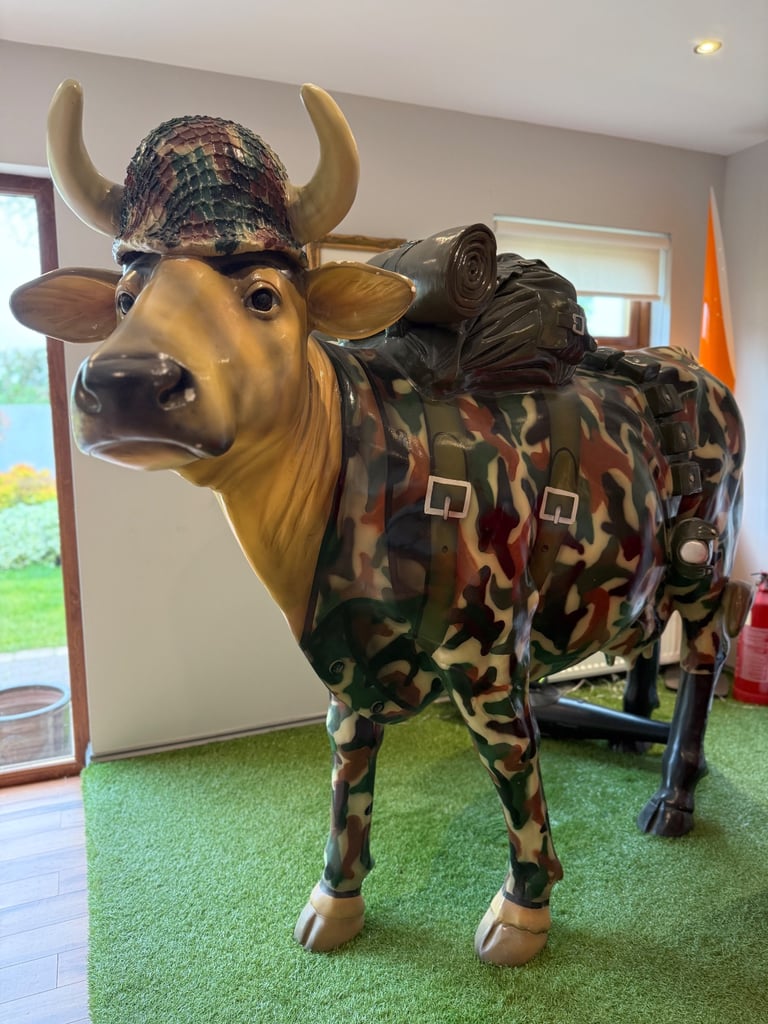image for Life size painted cow 