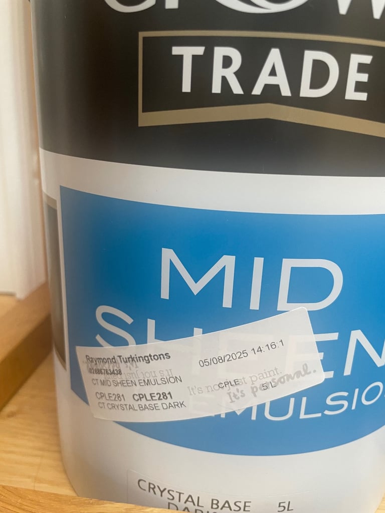 Full unopened tin of farrow and ball stiffkey mixed dupe Crown 