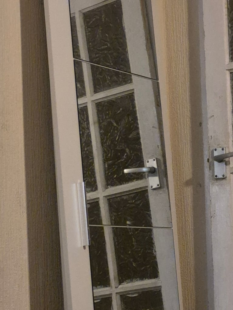 Wardrobe sliding mirror doors x2 
