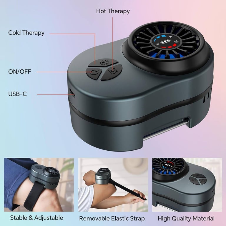 Cozion Hot Cold Compress Device: 3-in-1 Cold Compress Reusable for Injuries 