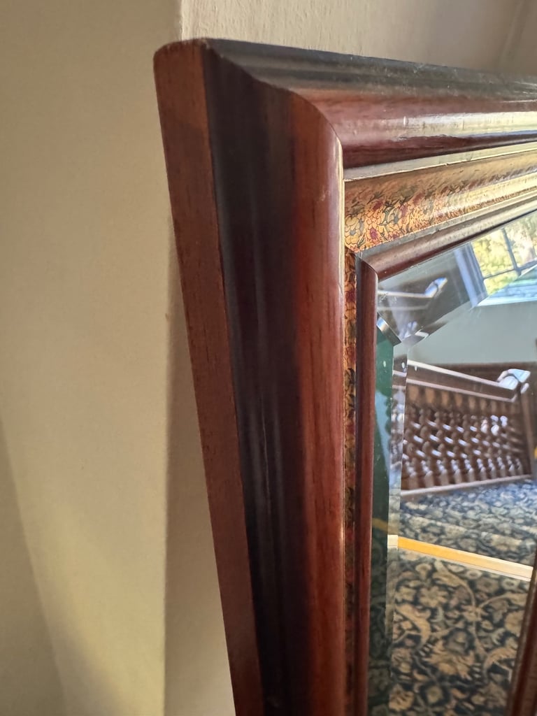 Long Mahogany Mirror