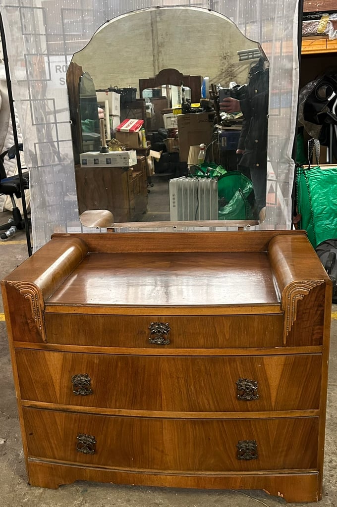 Antique B & E Furniture Art Deco Dressing Table