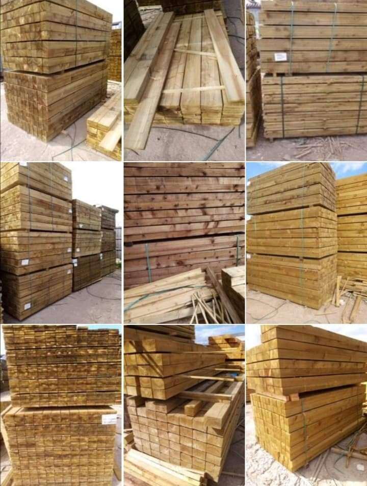 Timber fencing materials 
