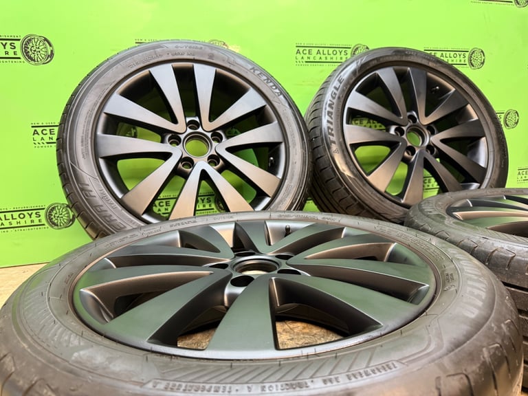 GENUINE VW GOLF GTD 17” 5x112 ALLOY WHEELS + GOOD TYRES CADDY SEAT SKODA