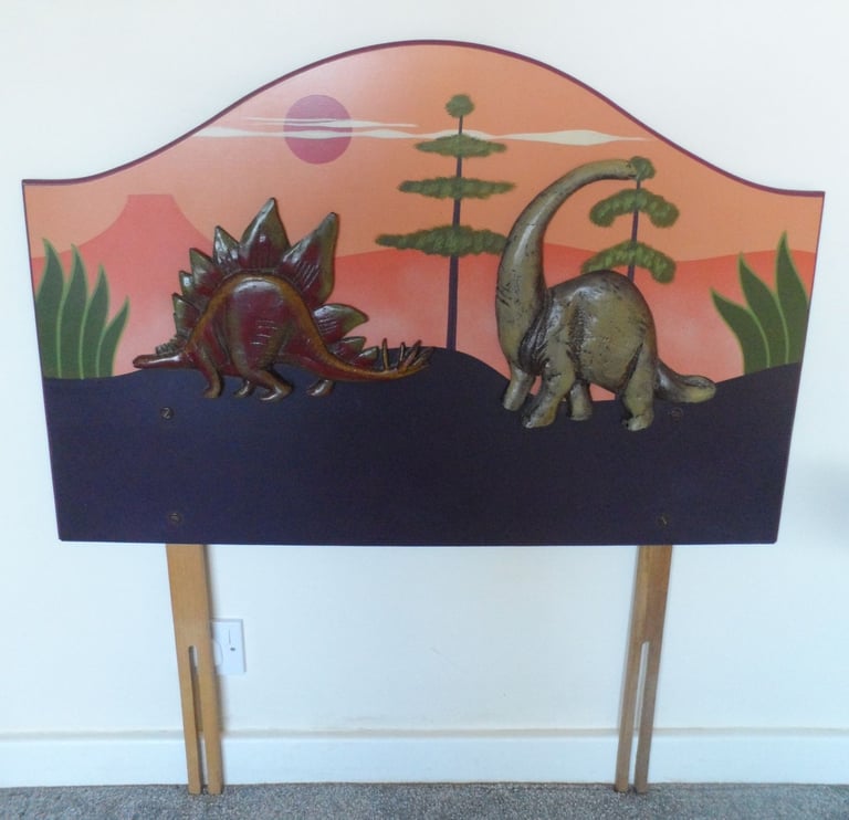 image for 3 Foot Single Dinosaur Headboard