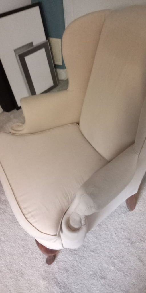 Queen Anne wingback chair