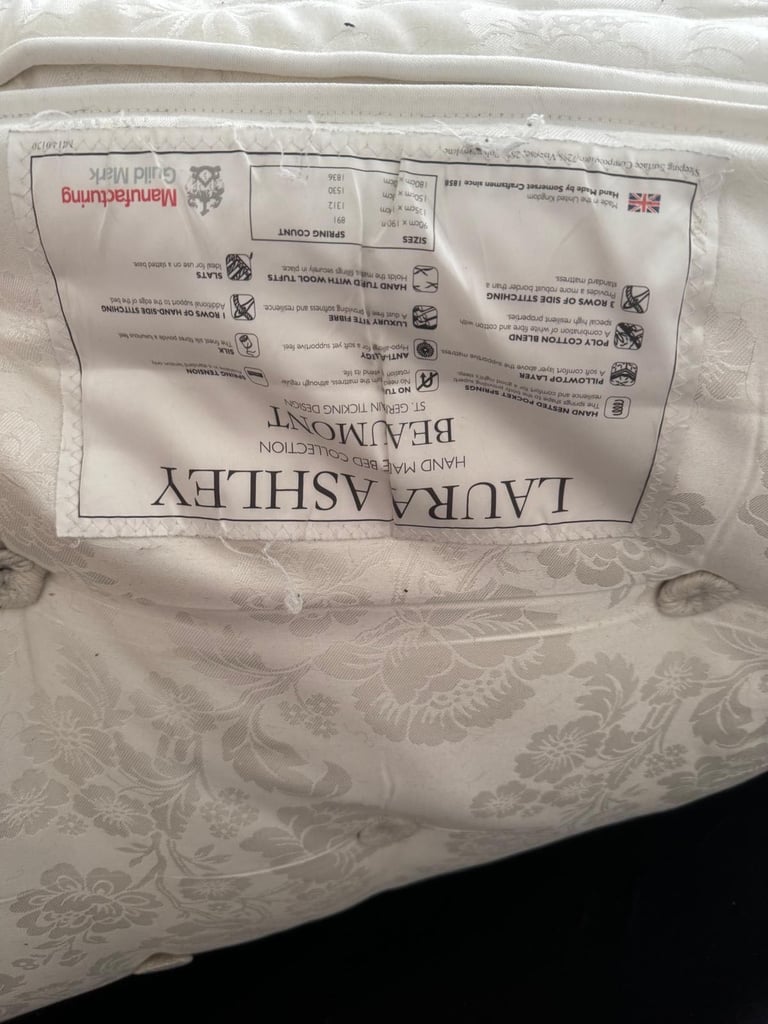 Kingsize Bed complete with Laura Ashley Mattress