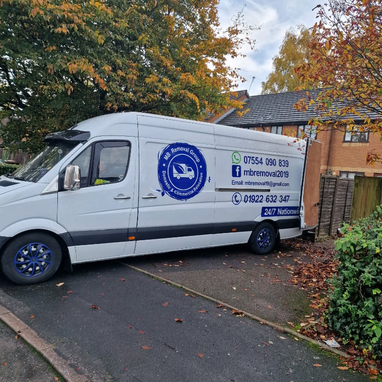 MB Removal Group man with van house removal company 