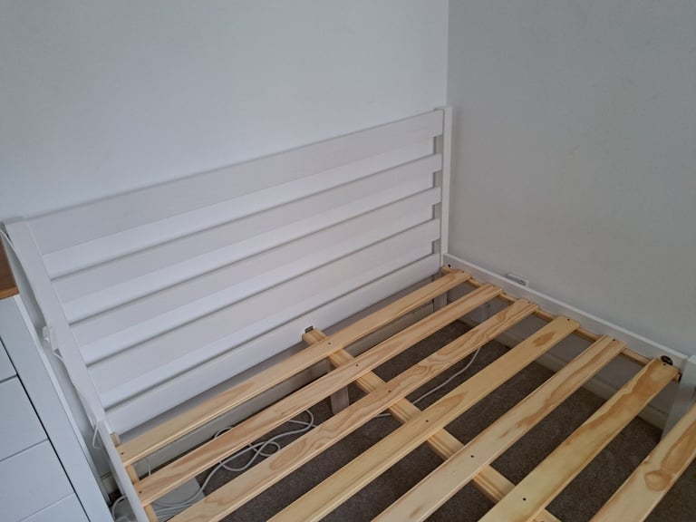 Scandinavian style modern wooden bedframe in brand new condition
