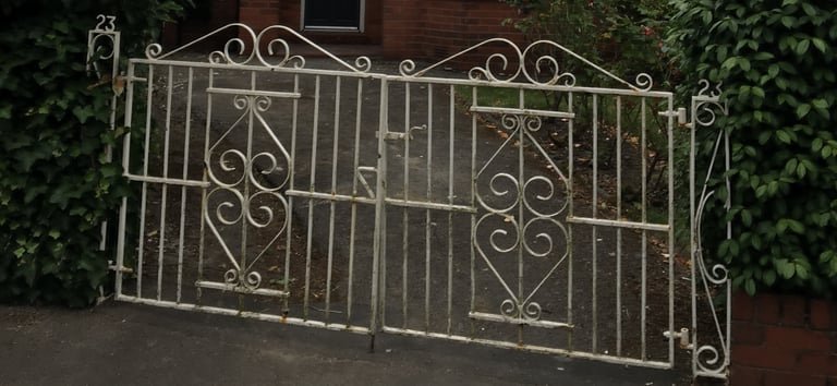 Vintage Black Metal Gates