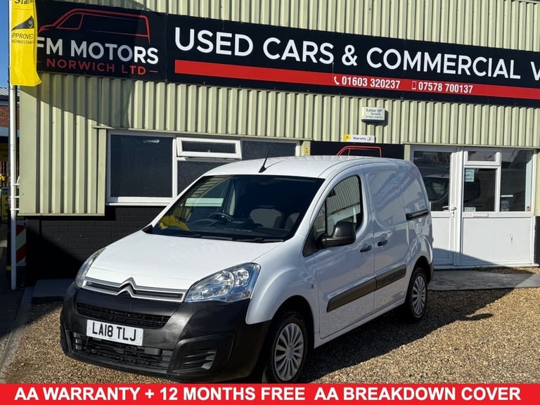 2018 18 CITROEN BERLINGO 1.6 BLUEHDI 850 ENTERPRISE PANEL VAN 5DR DIESEL MANUAL 