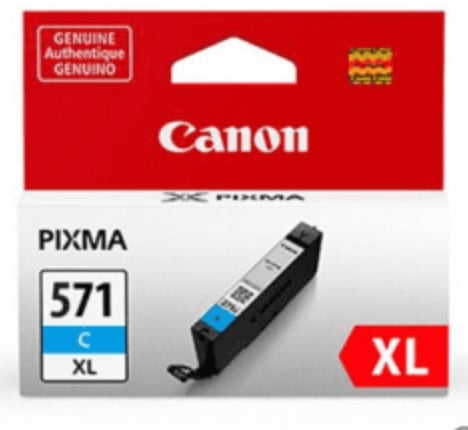 Canon CLI-571CXL Cyan High Capacity Ink Cartridge (Original)