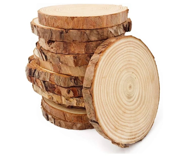 image for 10 x Tree Branch unfinished Slices