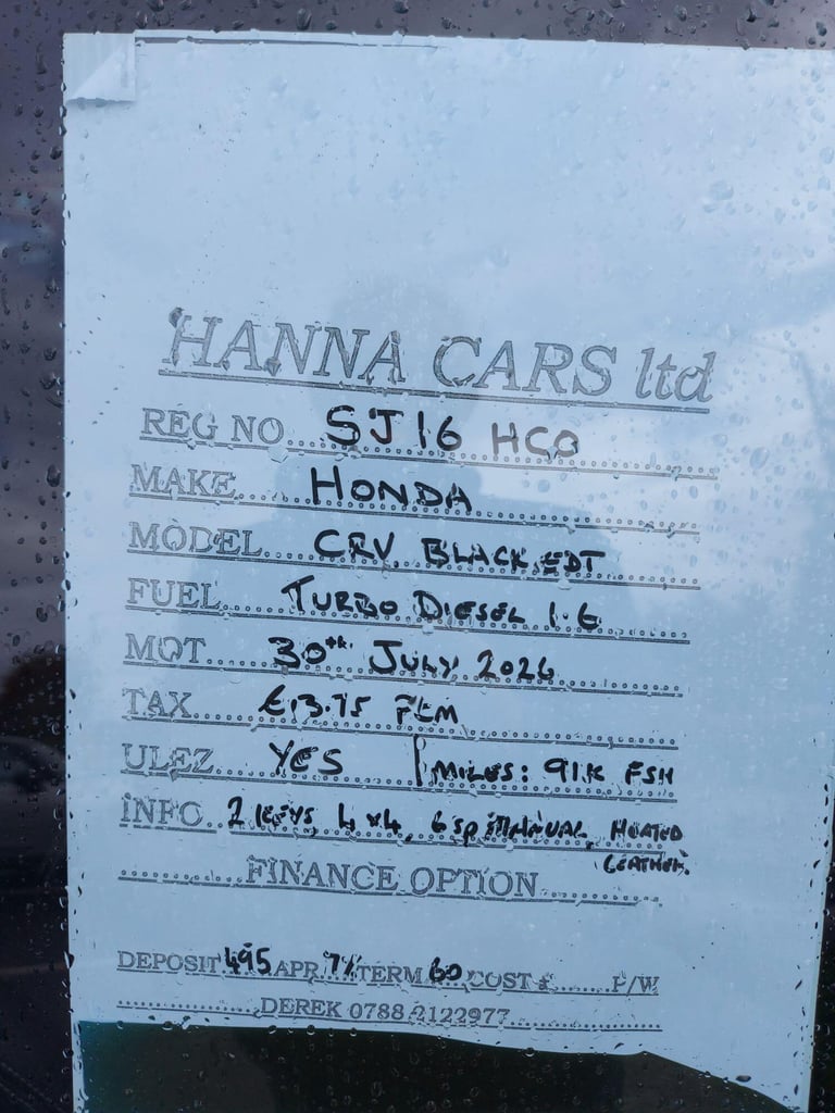 HONDA CR-V 1.6 i-DTEC Black Edition 2016