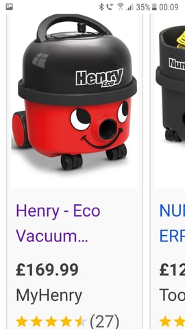 Henry eco hoover very good condition collect from lyndhurst rd nw3 | in  Camden, London | Gumtree