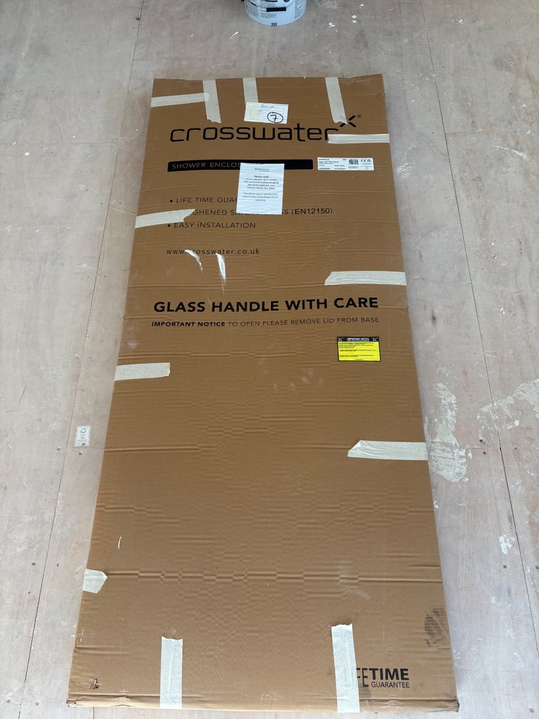 image for Crosswater silver shower side panel brand NEW