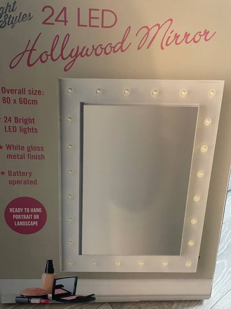 image for Hollywood battery operated mirror 